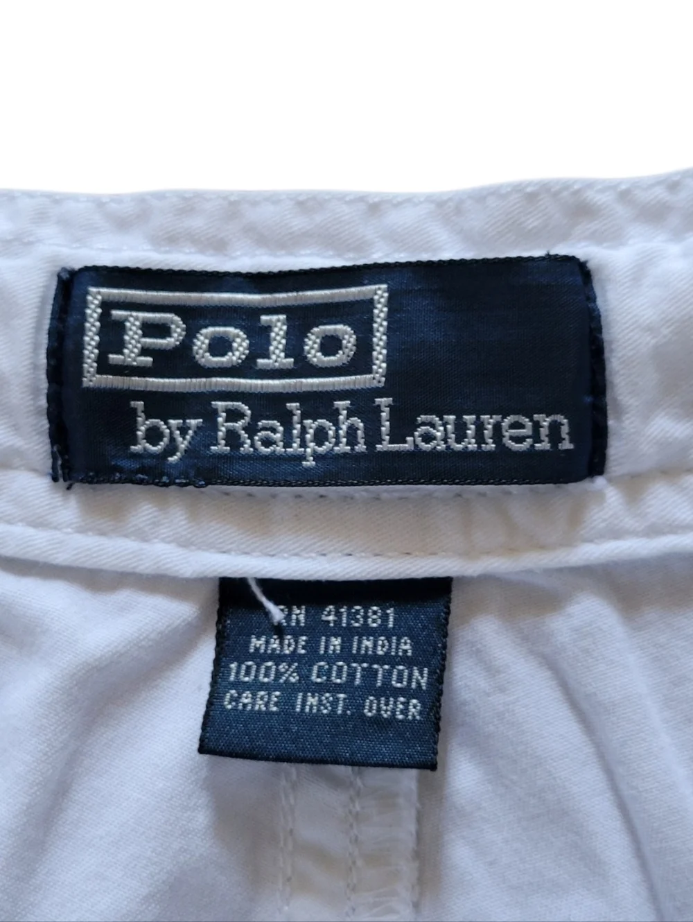 Polo by Ralph Lauren White Flat Front Men's Shorts